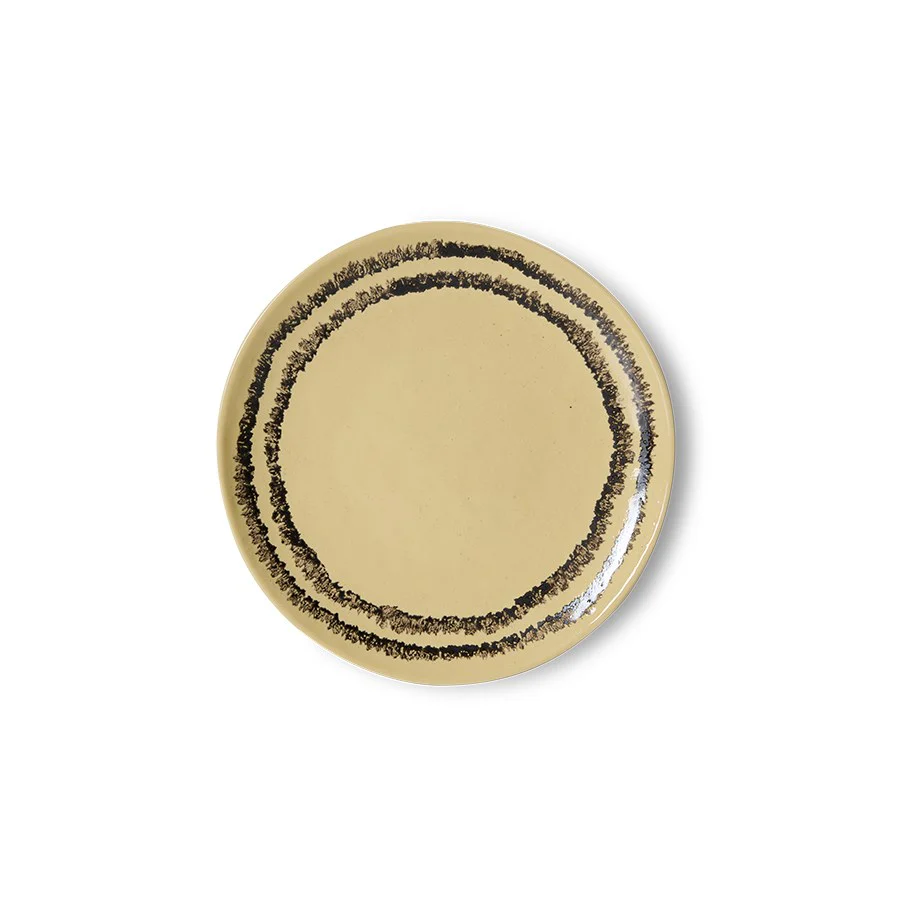 70’s Ceramics: Dessert Plate, Vanilla (Set of 2) - Image 3