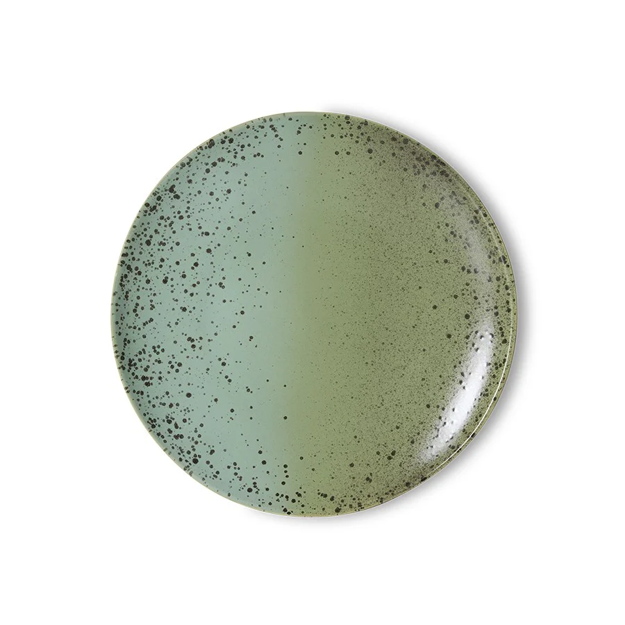 70’s Ceramics: Dinner Plate, Fleck (Set of 2) - Image 3