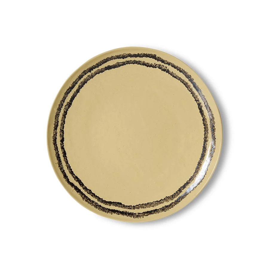 70’s Ceramics: Dinner Plate, Vanilla (Set of 2) - Image 3