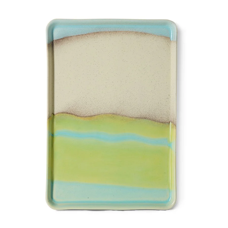 70’s Ceramics: Large Tray, Glint