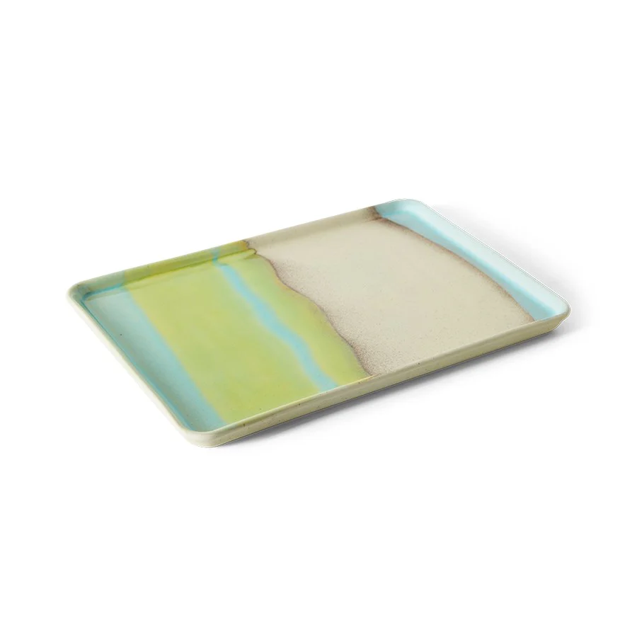 70’s Ceramics: Large Tray, Glint - Image 2