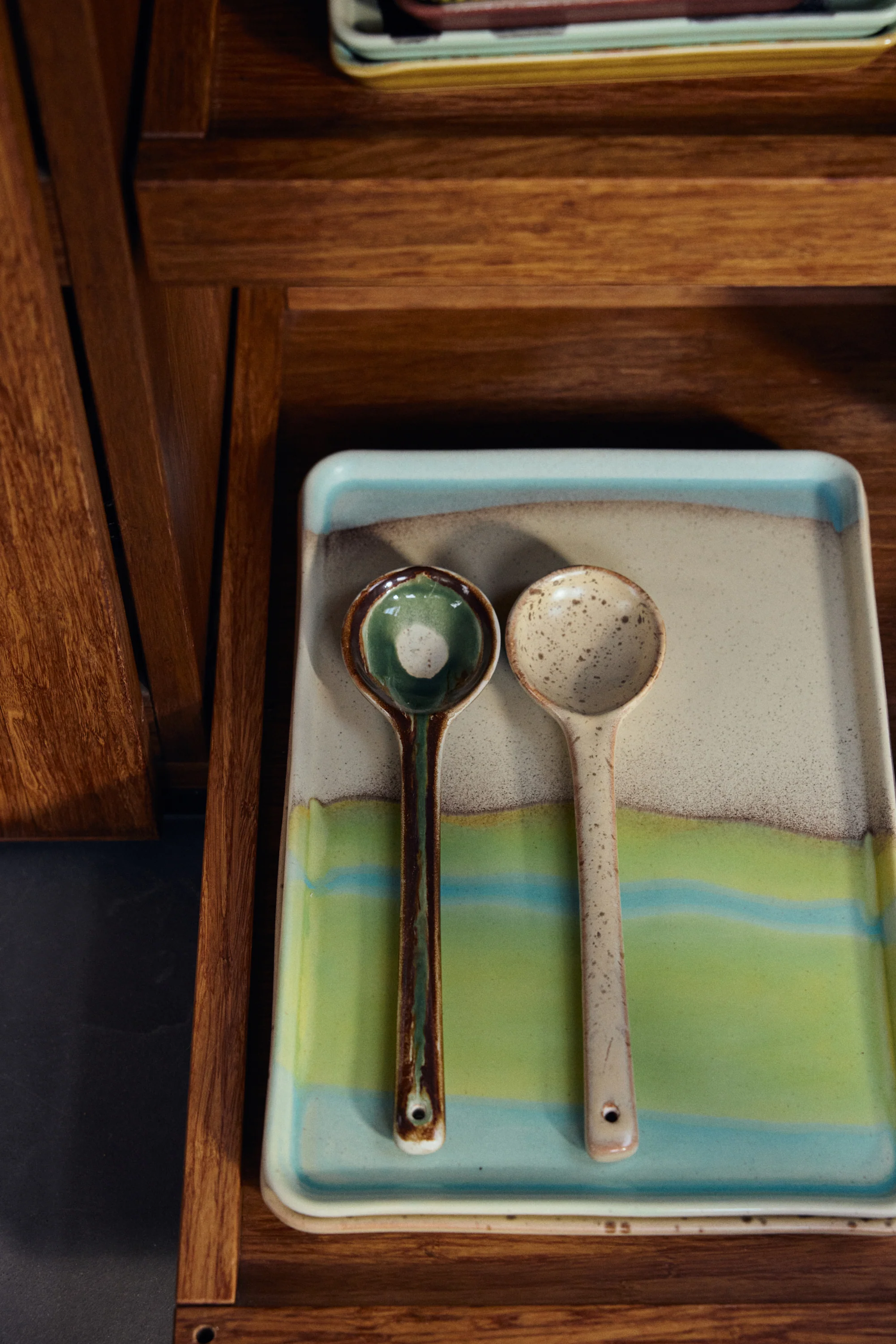 70’s Ceramics: Serving Spoons, Hills (Set of 2) - Image 5