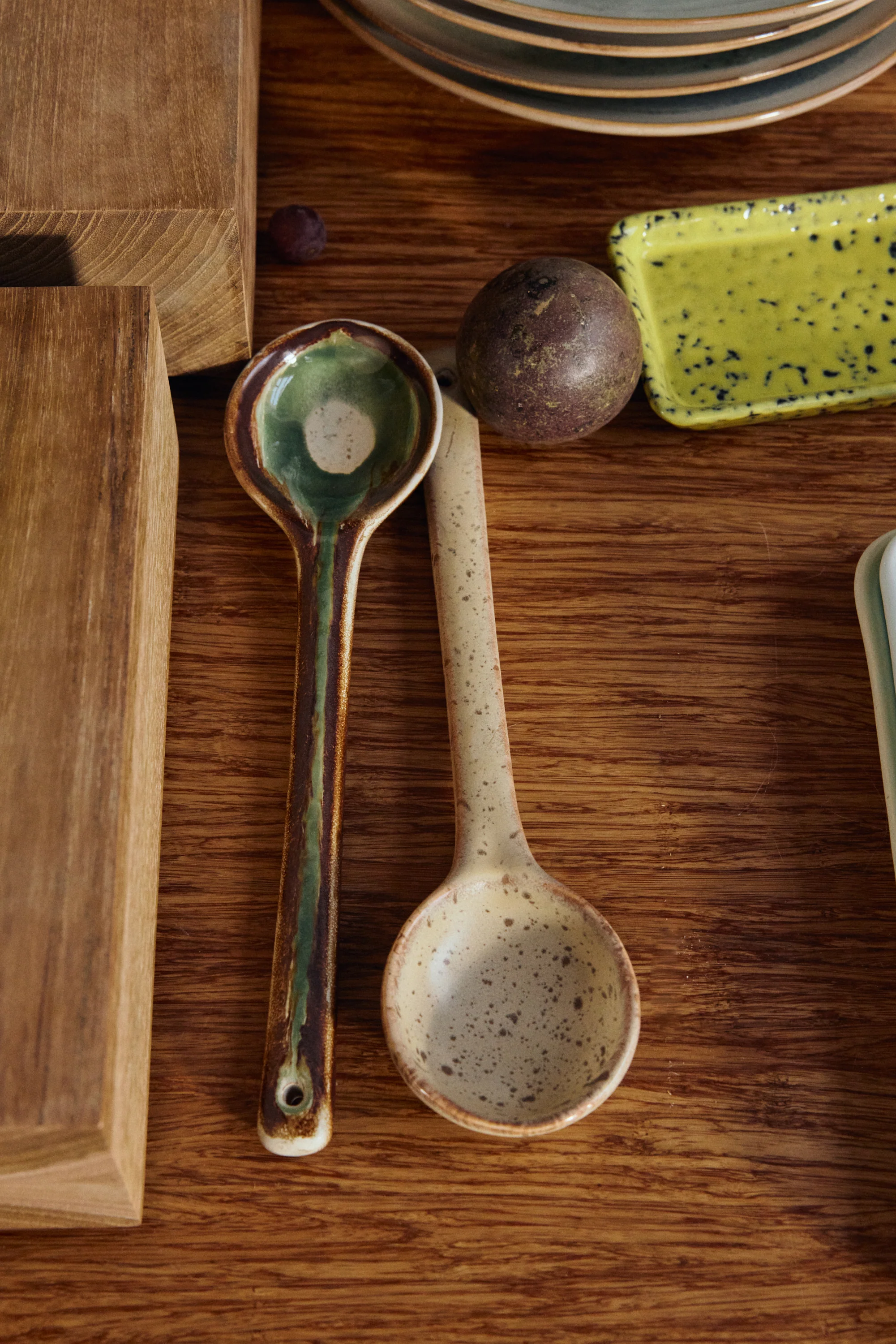 70’s Ceramics: Serving Spoons, Hills (Set of 2) - Image 6