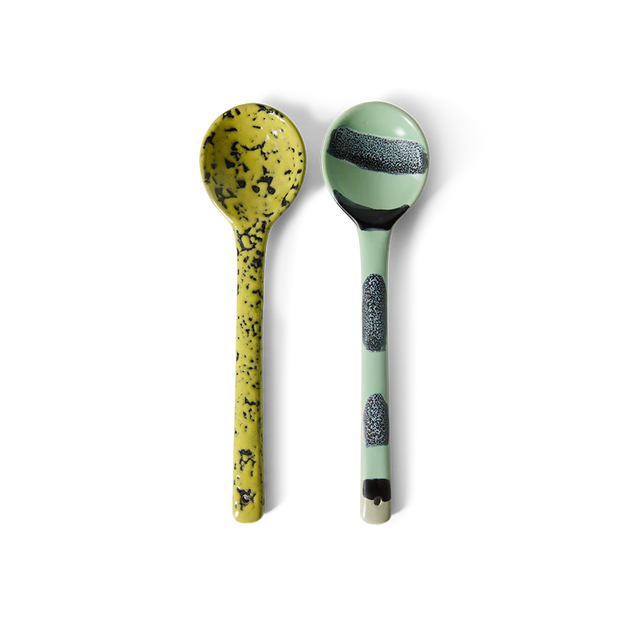 70’s Ceramics: Serving Spoons, Mines (Set of 2) - Image 3