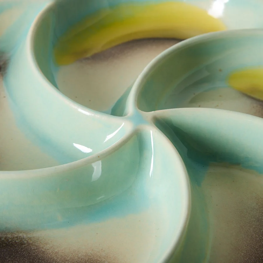 70’s Ceramics: Snack Tray, Glint - Image 3