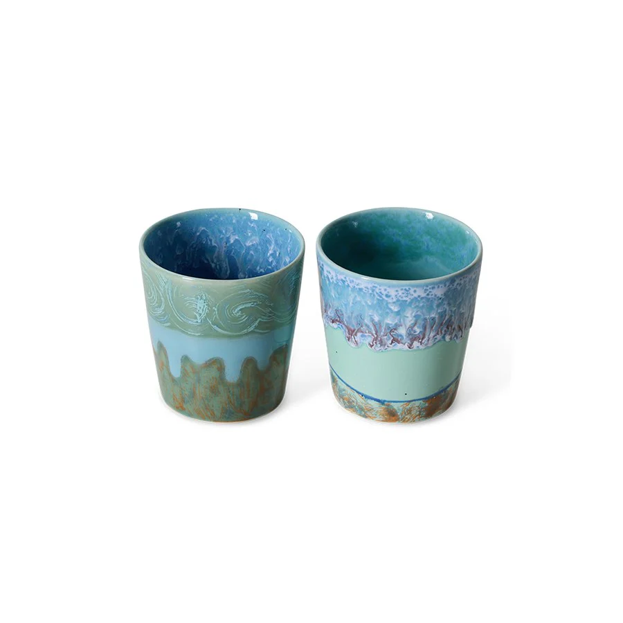 70’s Ceramics: Van Gogh Coffee Mugs, Self Portrait (Set of 2) - Image 2