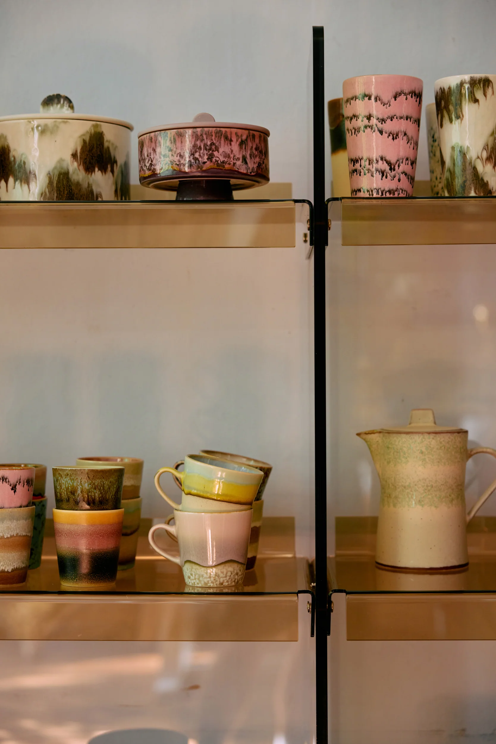 70's Ceramics: Americano Mugs, Rococo (Set of 4) - Image 4