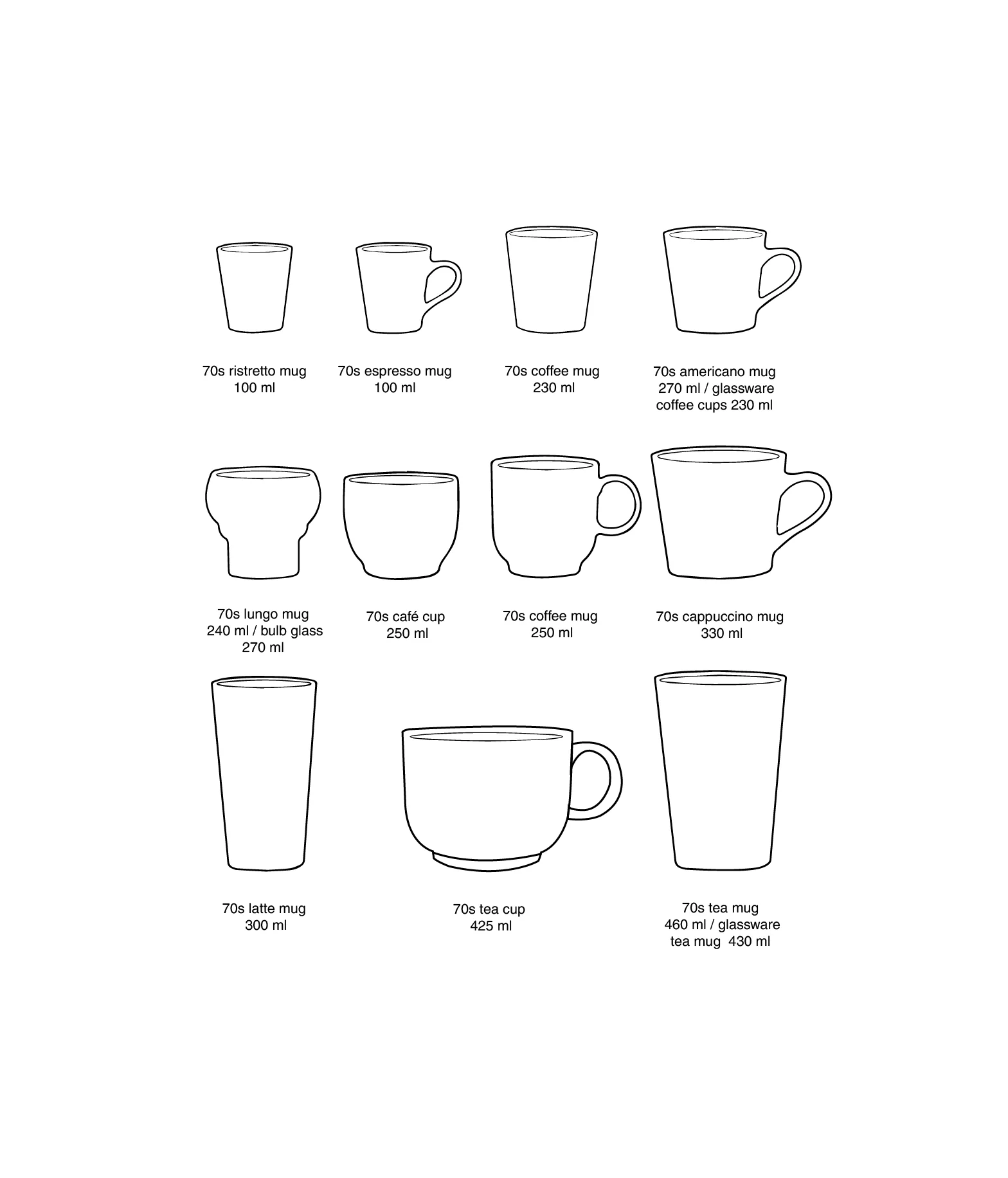 70's Ceramics: Café Cup, Bubble - Image 6