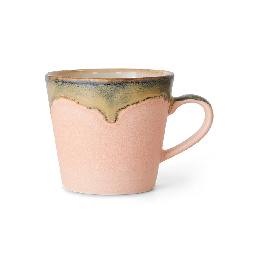 70's Ceramics: Cappuccino Mug, Blossom