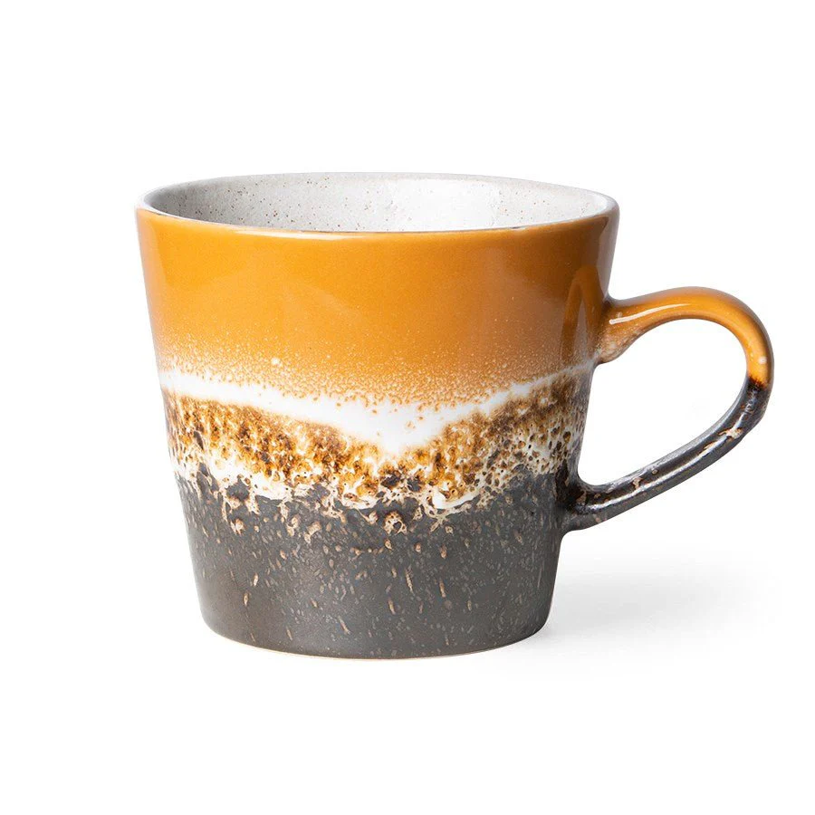 70's Ceramics : Cappuccino Mug - Fire