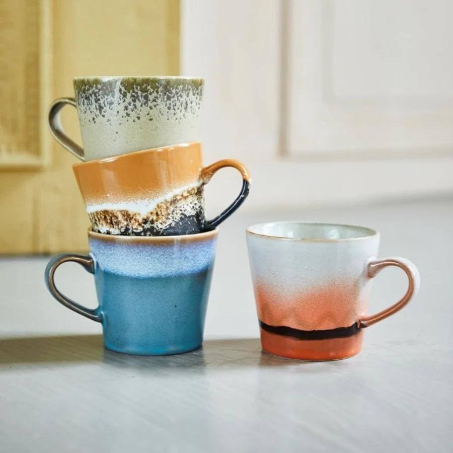 70's Ceramics : Cappuccino Mug - Fire - Image 2