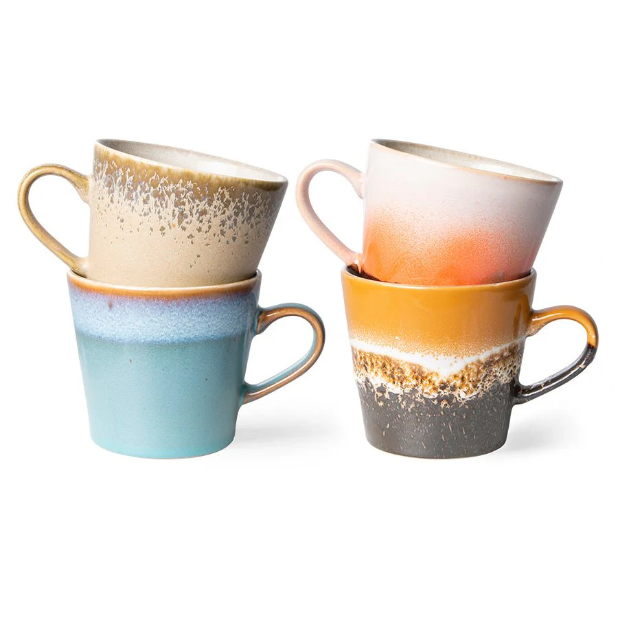 70's Ceramics : Cappuccino Mug - Fire - Image 3