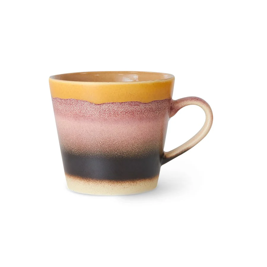 70's Ceramics: Cappuccino Mug, Sunset