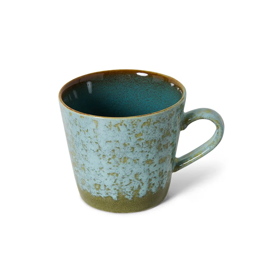 70's Ceramics: Cappuccino Mug, Verdigris - Image 2