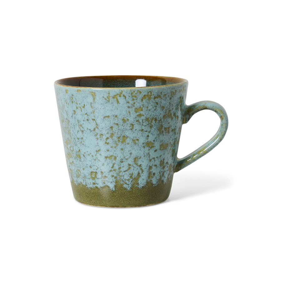 70's Ceramics: Cappuccino Mug, Verdigris - Image 3