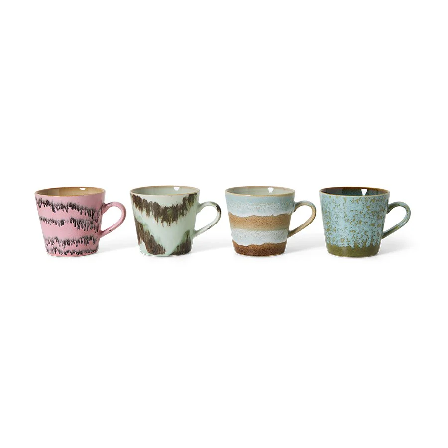 70's Ceramics: Cappuccino Mugs, Dada (Set of 4) - Image 2
