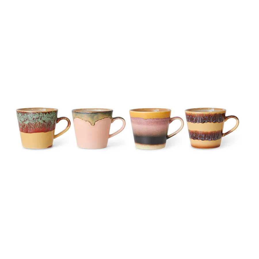70s Ceramics: Cappuccino Mugs, Vista (Set Of 4) - Image 2