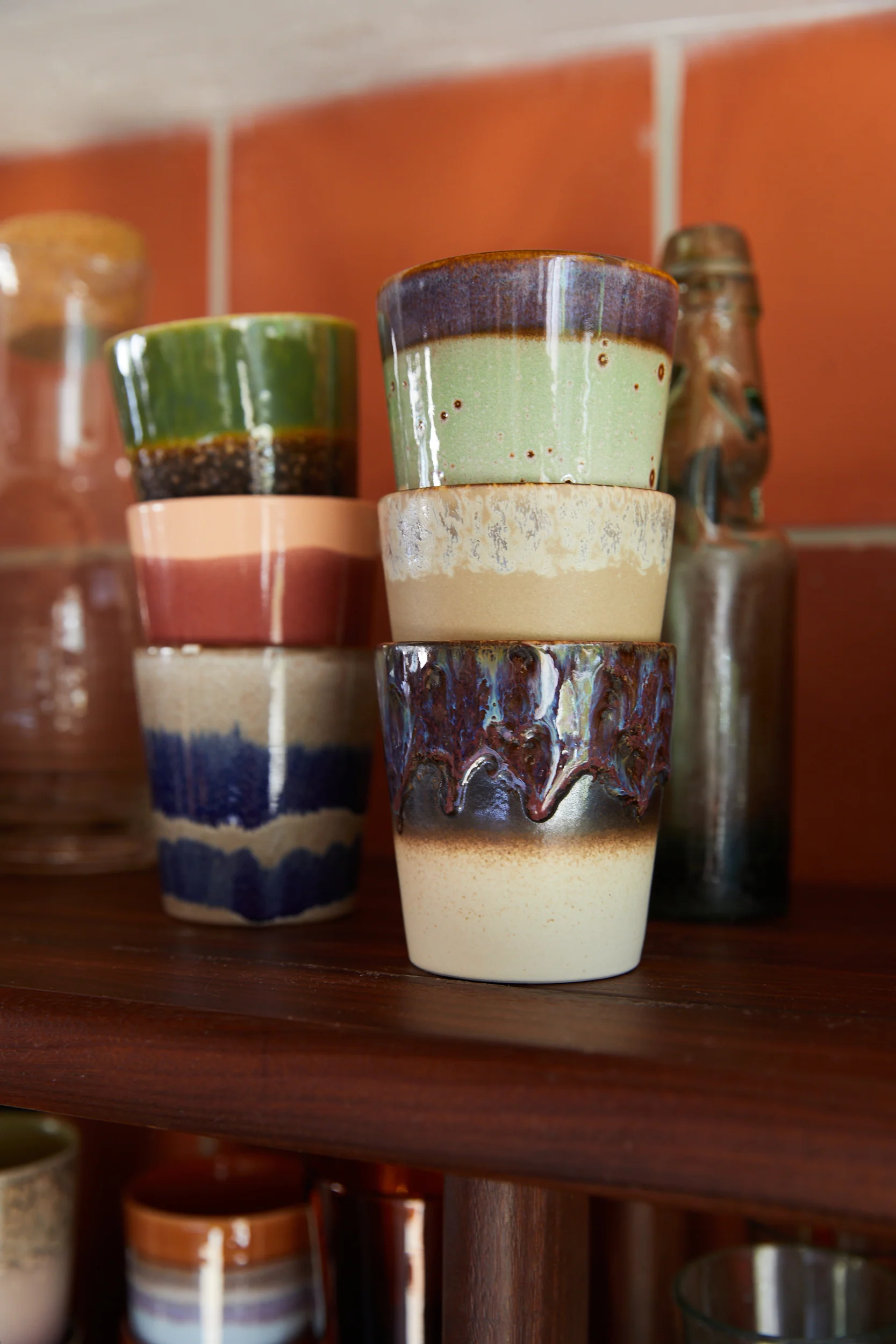 70s Ceramics: Coffee Mugs, Grounding (Set of 6) - Image 5