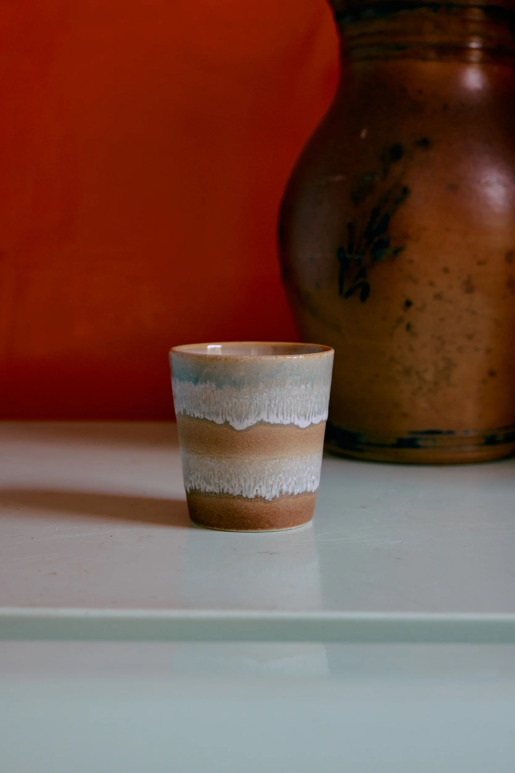 70's Ceramics: Coffee Mugs, Pop Art (Set of 4) - Image 4