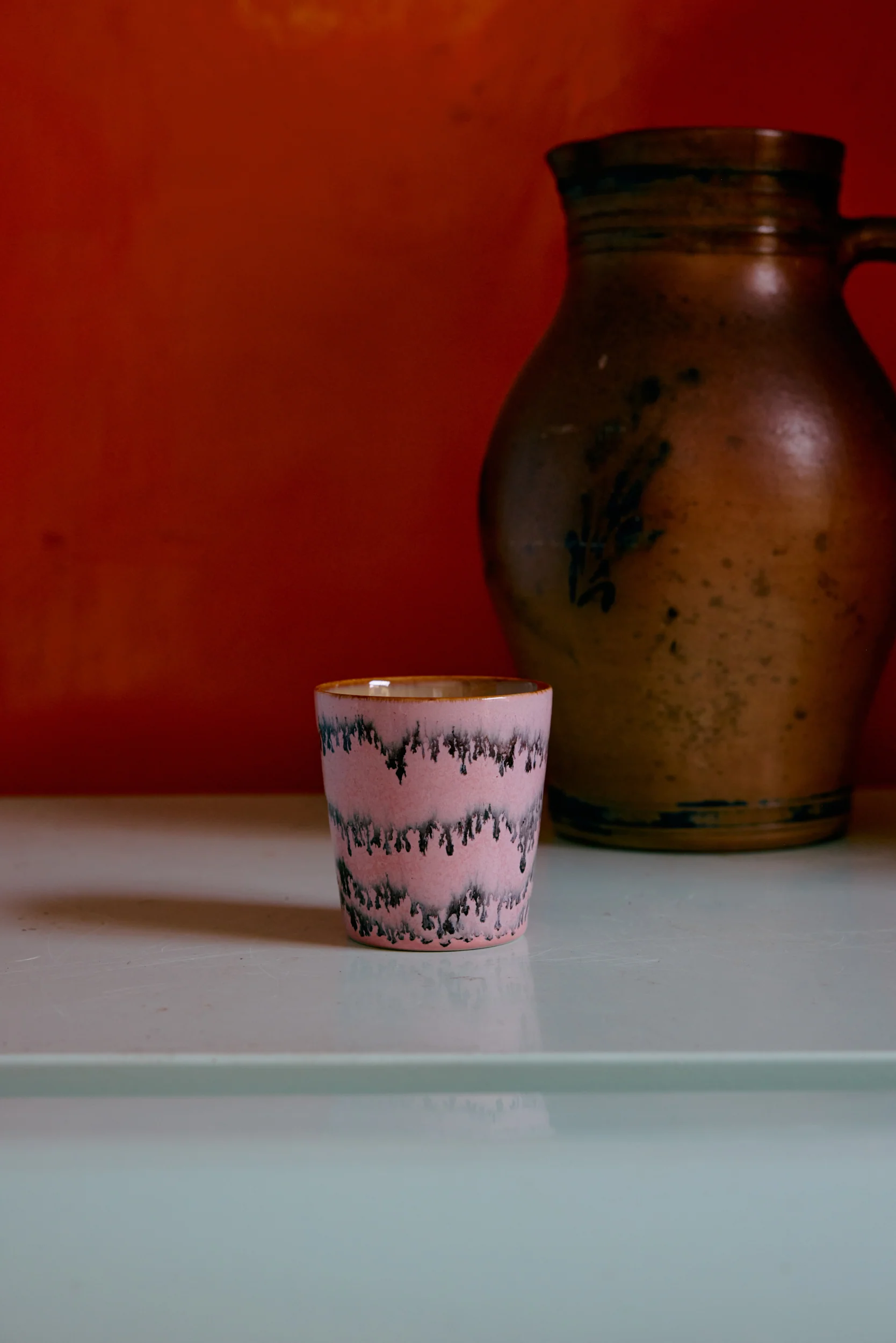 70's Ceramics: Coffee Mugs, Pop Art (Set of 4) - Image 6