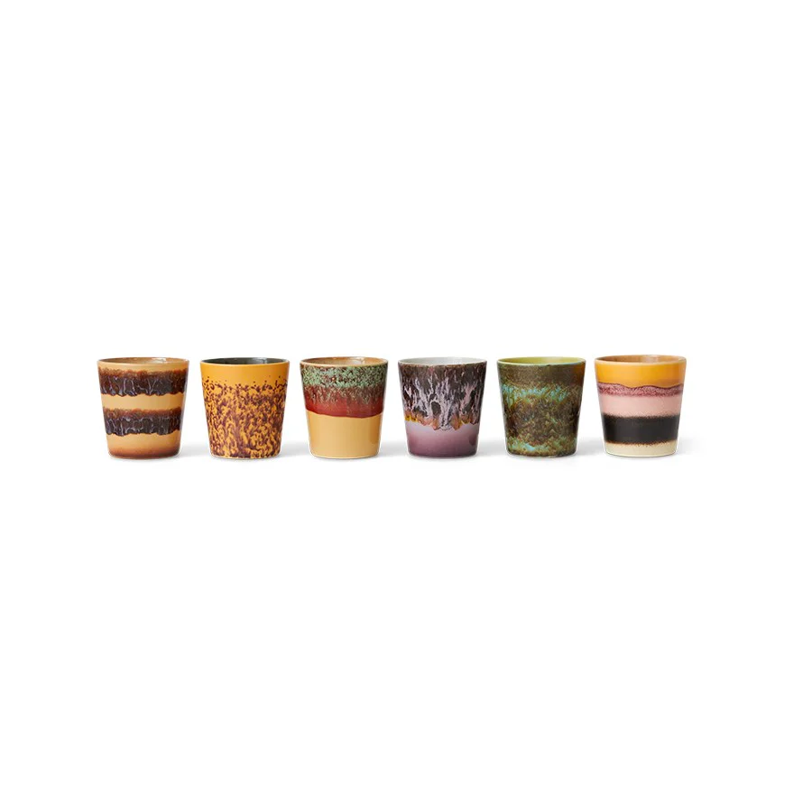 70's Ceramics: Coffee Mugs Valley (Set of 6) - Image 2