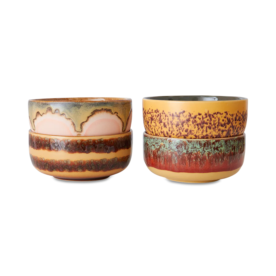70's Ceramics: Dessert Bowls, Harbour (Set Of 4)