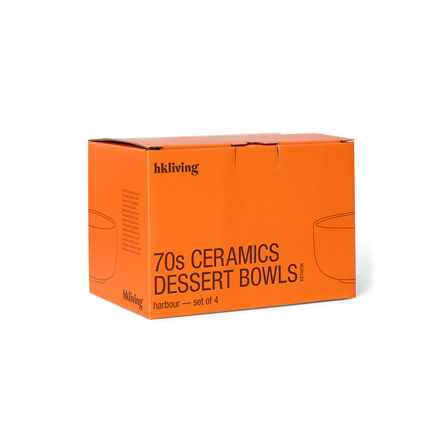 70's Ceramics: Dessert Bowls, Harbour (Set Of 4) - Image 3