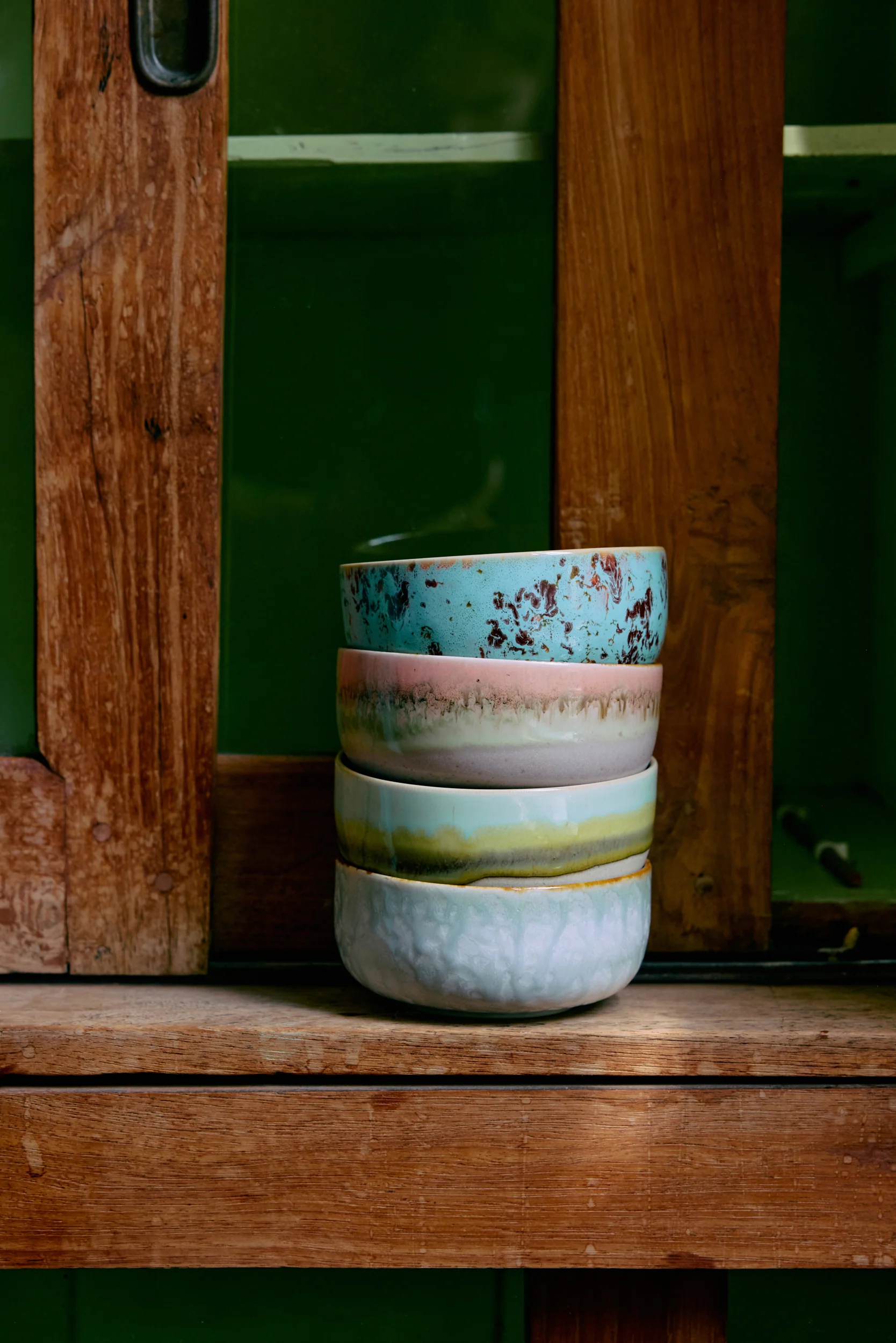 70's Ceramics: Dessert Bowls, Impression (Set of 4) - Image 4