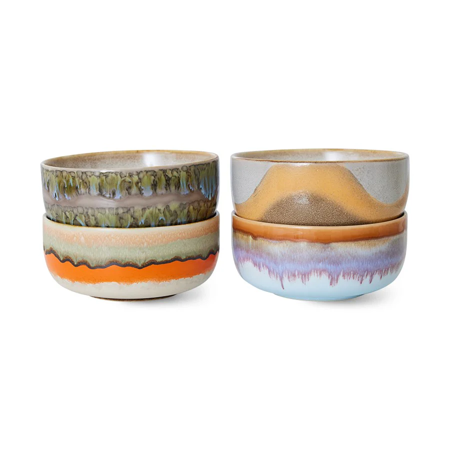 70s Ceramics: Dessert Bowls, Reef (Set of 4) - Image 2