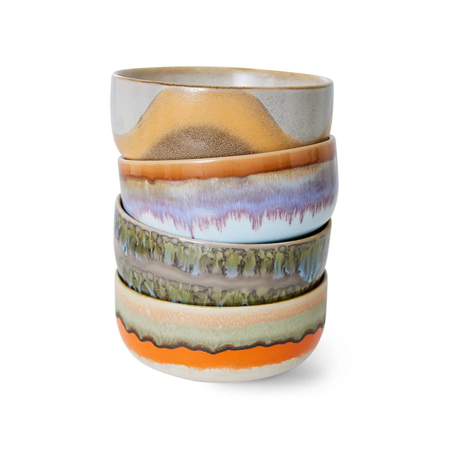 70s Ceramics: Dessert Bowls, Reef (Set of 4) - Image 3