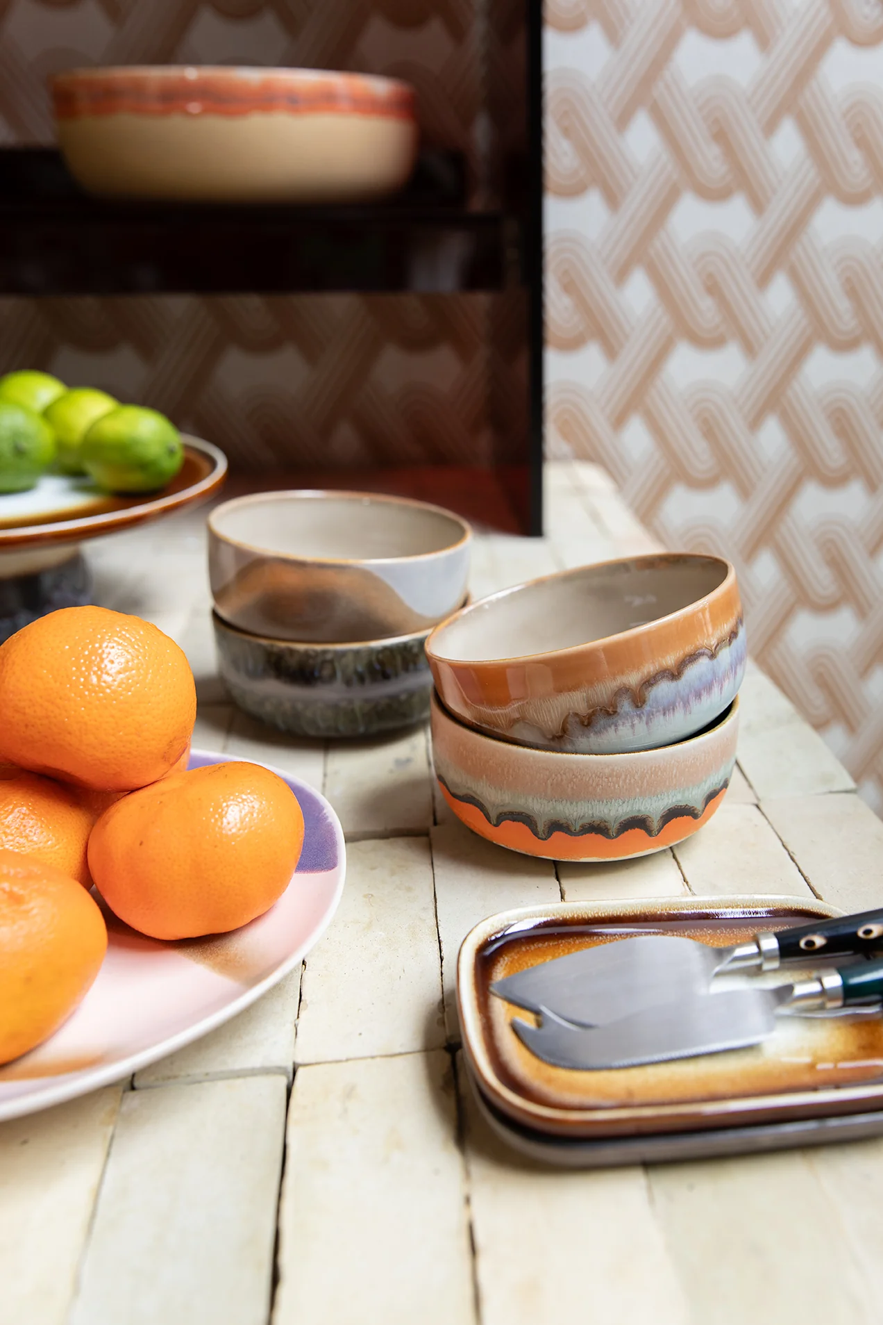 70s Ceramics: Dessert Bowls, Reef (Set of 4) - Image 4