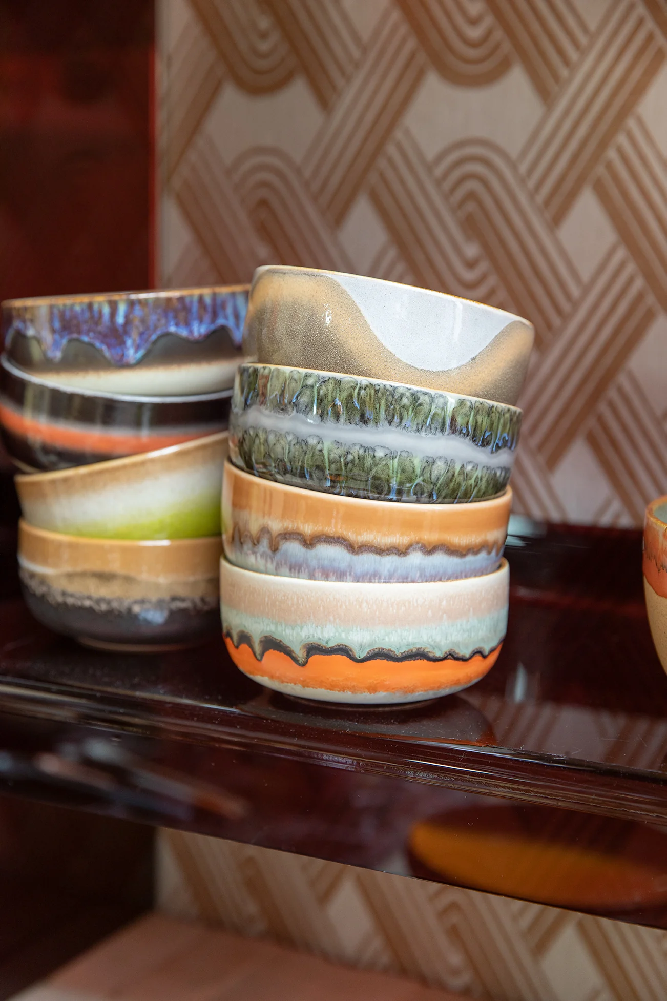 70s Ceramics: Dessert Bowls, Reef (Set of 4) - Image 5