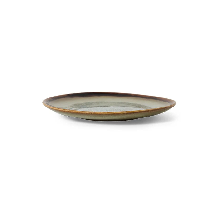 70's Ceramics: Dessert Plates, Contrast (Set of 2) - Image 2