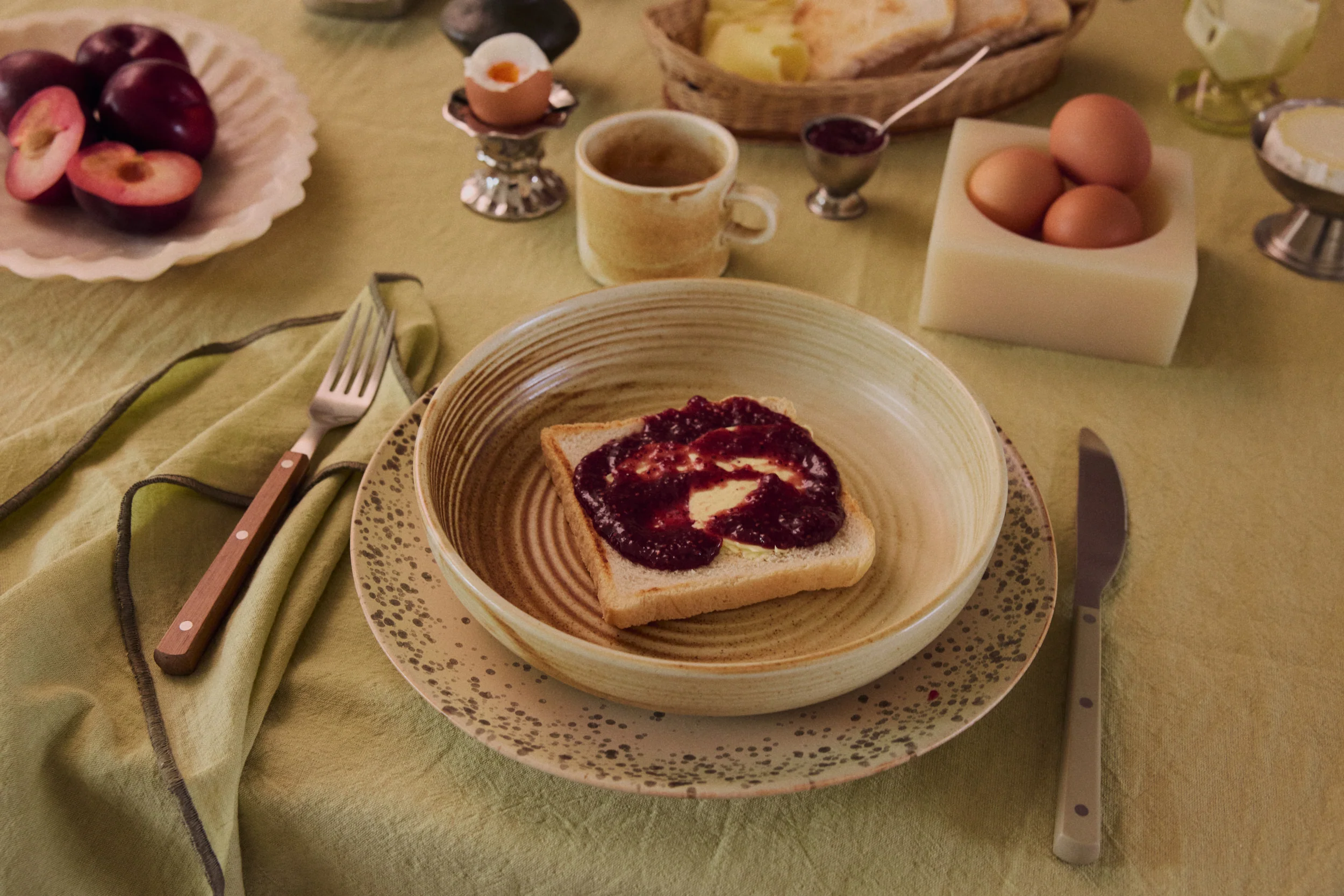 70's Ceramics: Dinner Plates, Grit (Set of 2) - Image 5