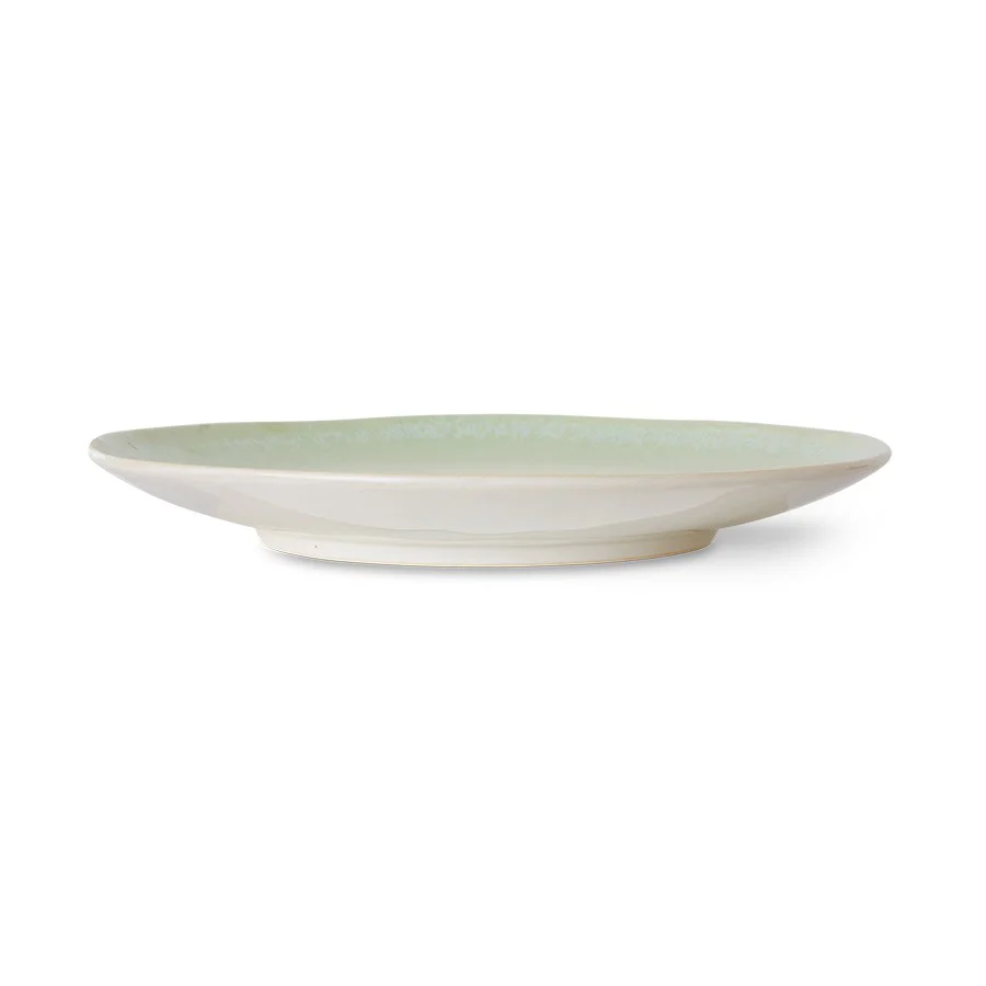 70s Ceramics: Dinner Plates, Palms (Set of 2) - Image 3
