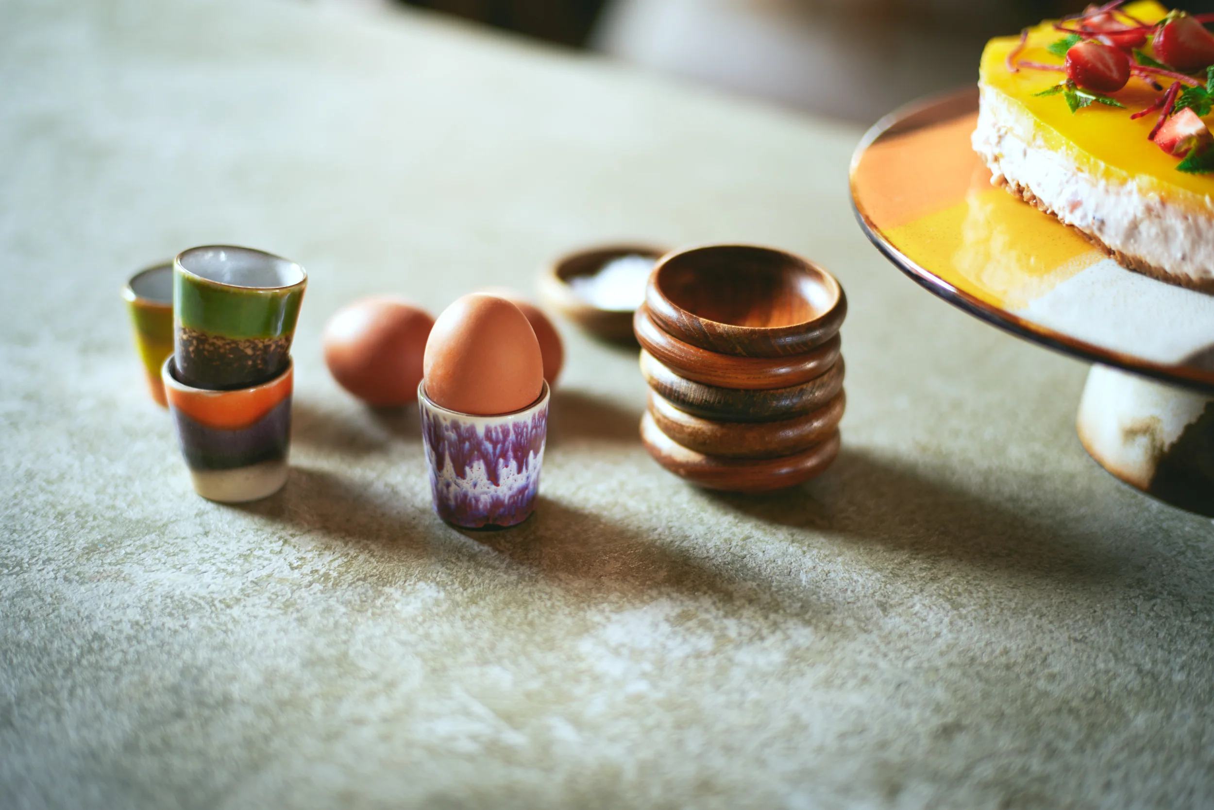 70's Ceramics: Egg Cups, Island (Set of 4) - Image 4