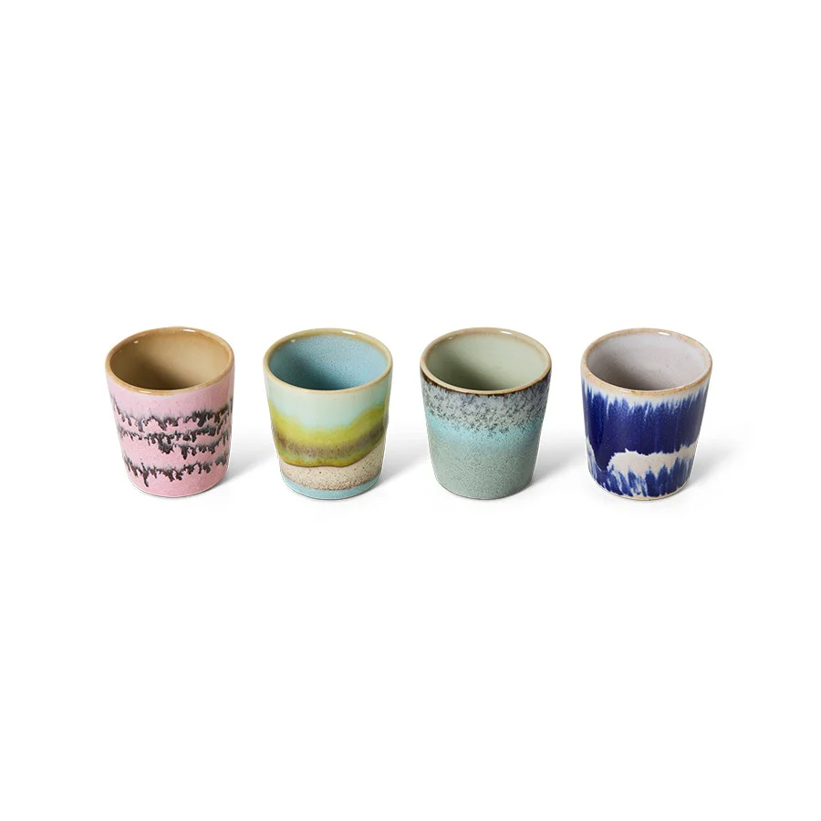 70's Ceramics: Egg Cups, Vibrance (Set of 4) - Image 2