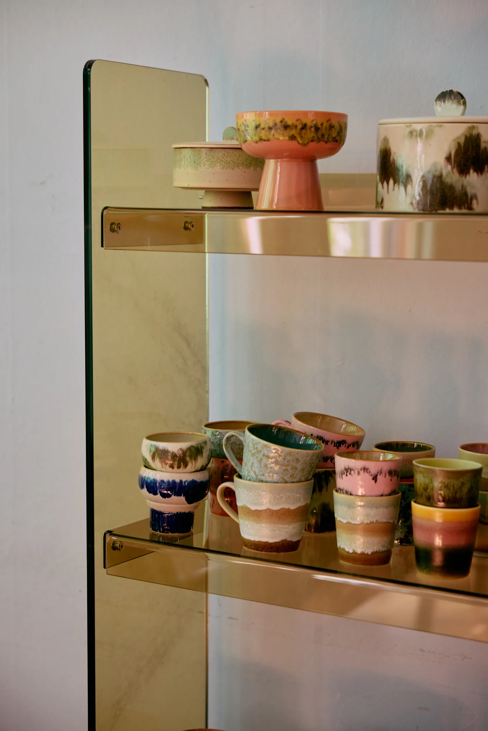 70's Ceramics: Lungo Mugs, Symbolist (Set of 2) - Image 3
