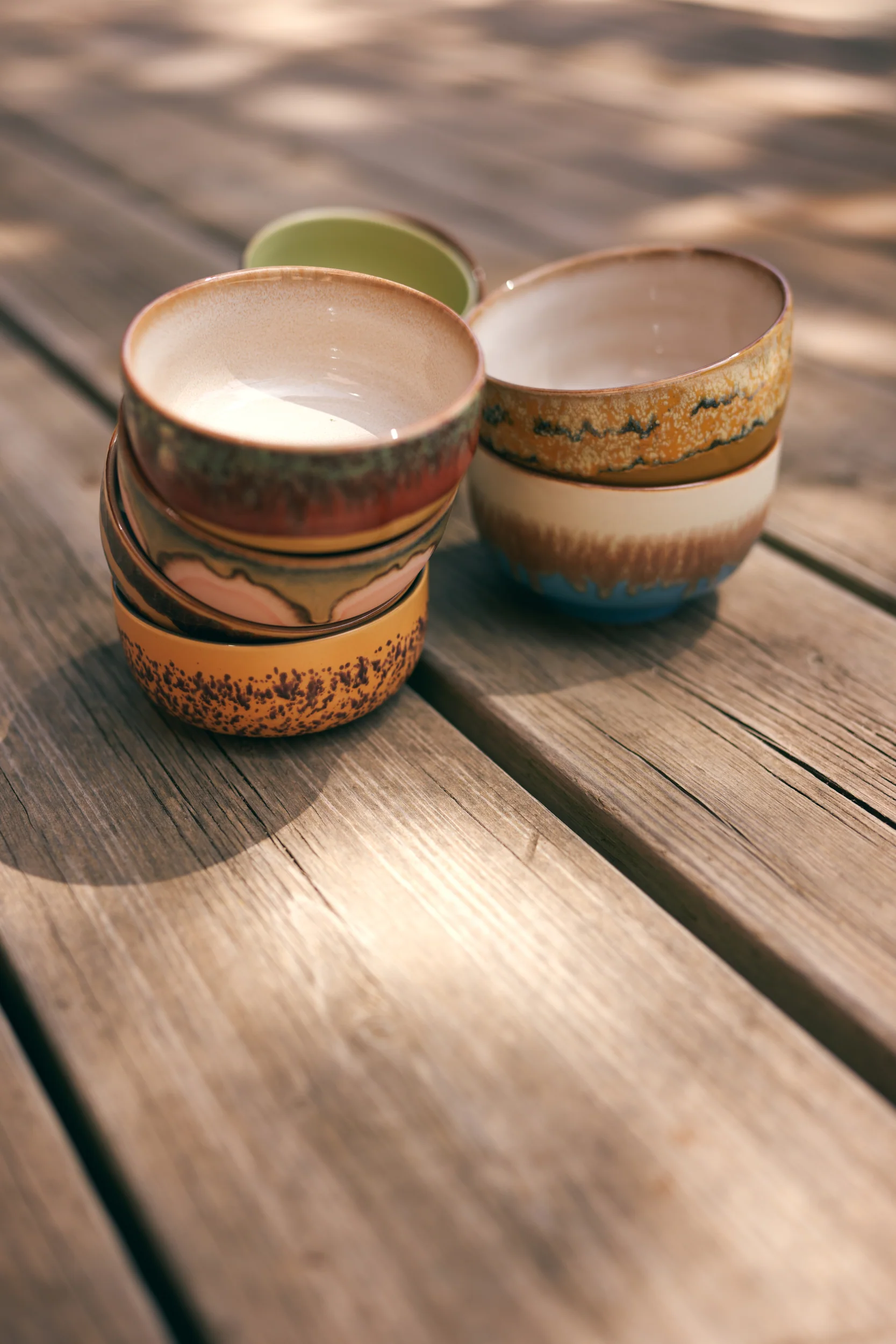 70's Ceramics: Noodle Bowls, Seabreeze (Set Of 4) - Image 5