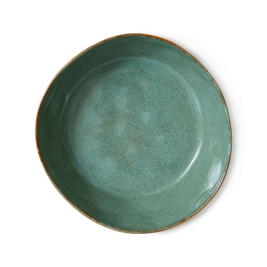 70s Ceramics: Pasta Bowls, Golden Hour (Set of 2) - Image 3