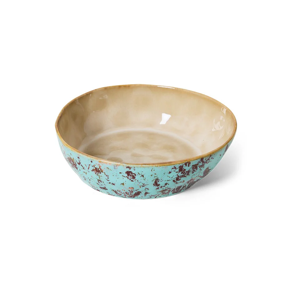 70's Ceramics: Pasta Bowls, Patina (Set of 2) - Image 2
