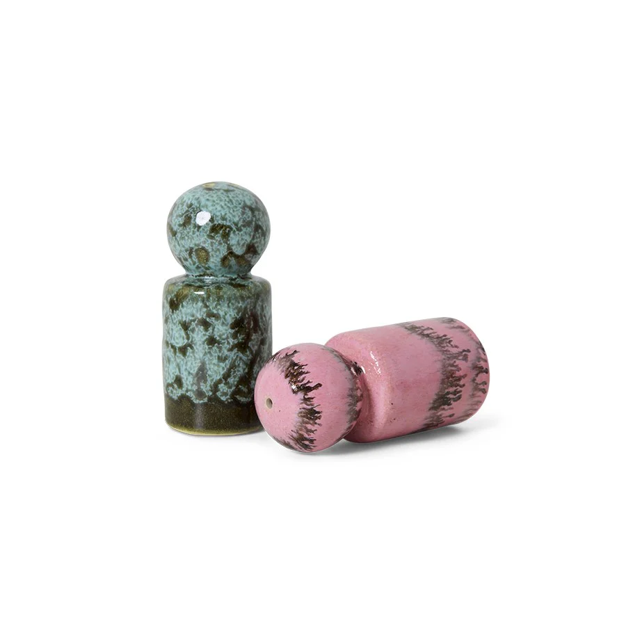 70s Ceramics: Pepper & Salt Jar, Baroque - Image 3