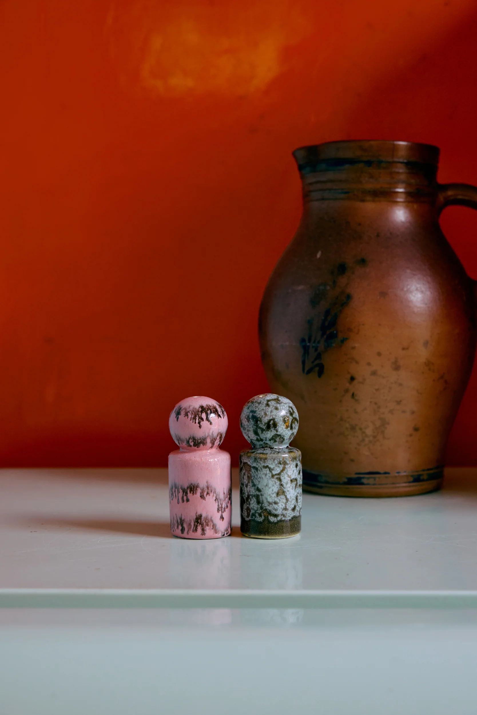 70s Ceramics: Pepper & Salt Jar, Baroque - Image 5