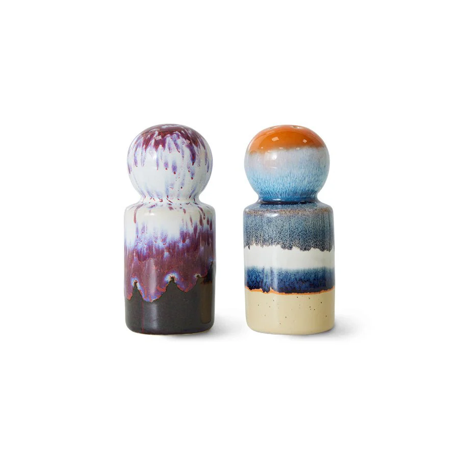 70s Ceramics : Pepper & Salt Jar - Stargaze - Image 2