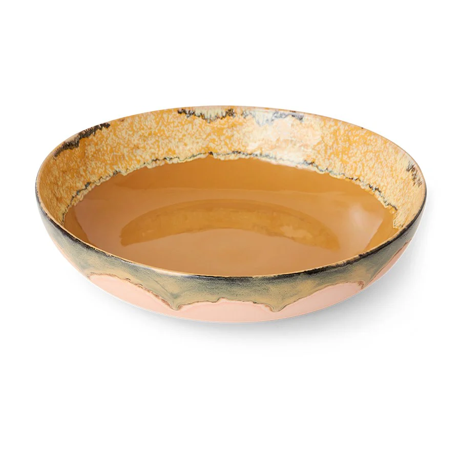 70s Ceramics: Salad Bowl Sunflower - Image 2