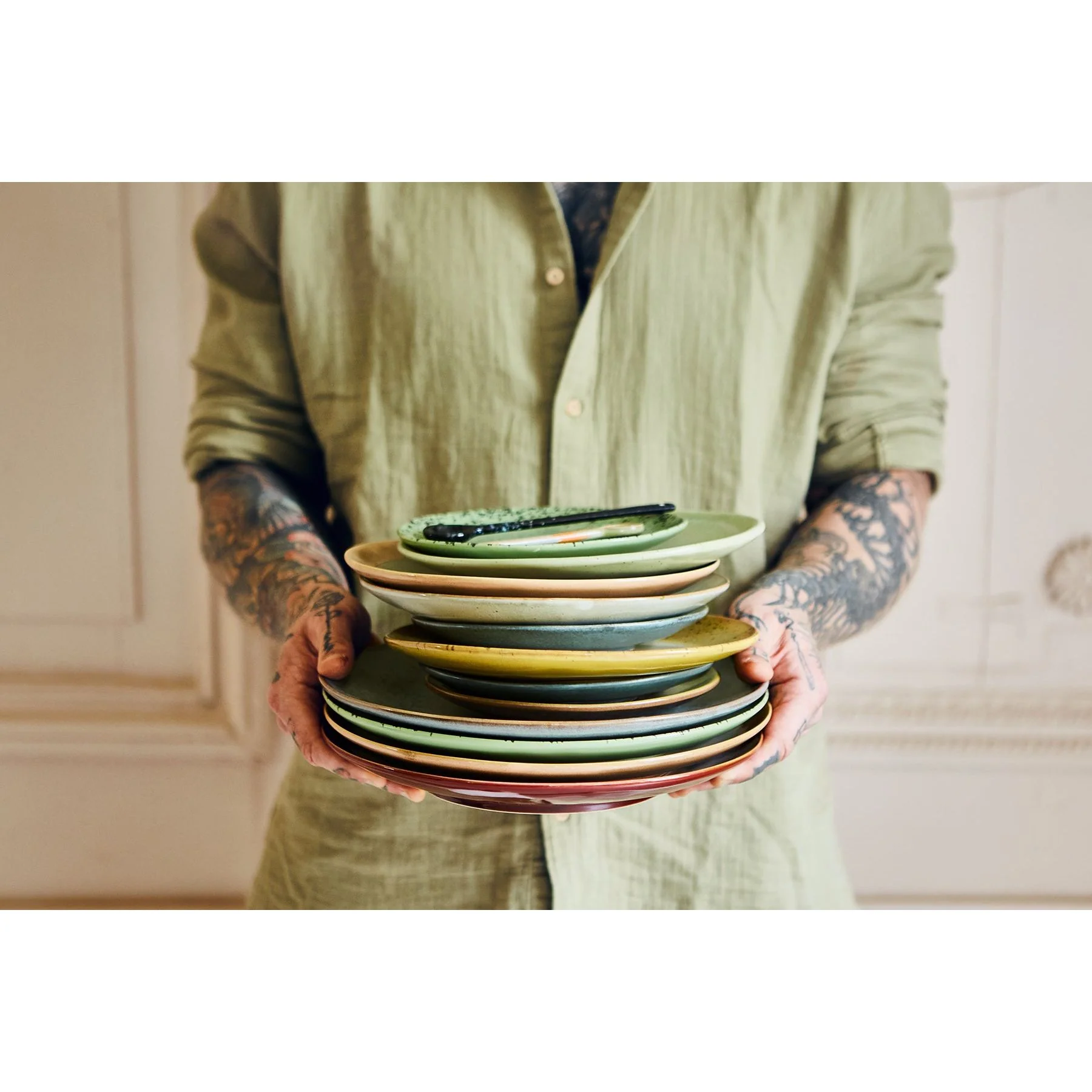70's Ceramics Side Plates Mist (Set of 2) - Image 2