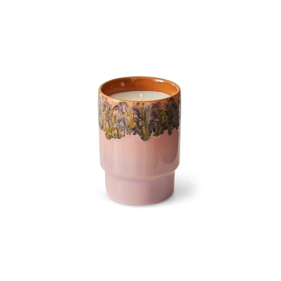 70's Ceramics: Small Scented Candle Miami