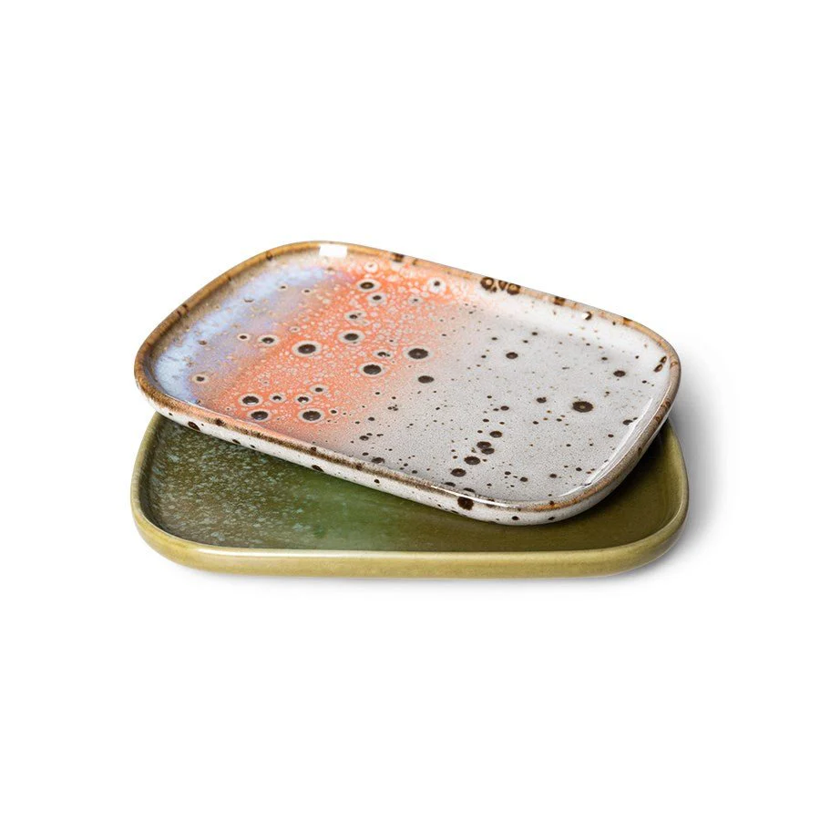 70'S Ceramics: Small Trays, Atlas (Set of 2)