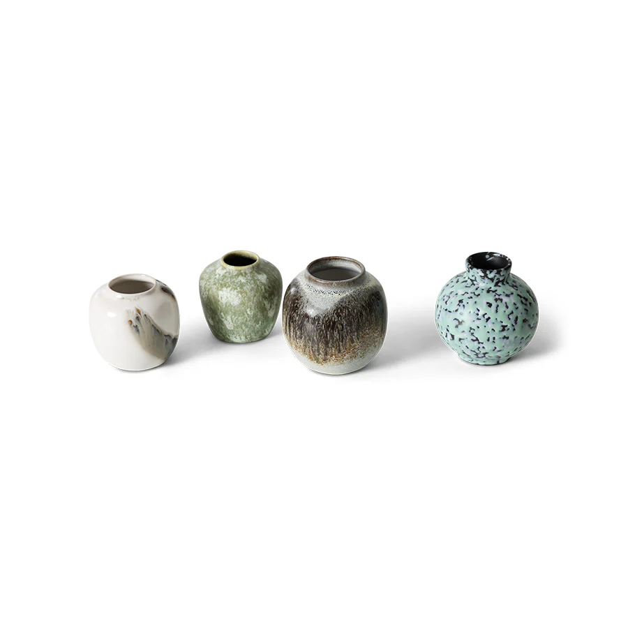 70's Ceramics: Small Vases, Canyon (Set Of 4) - Image 2