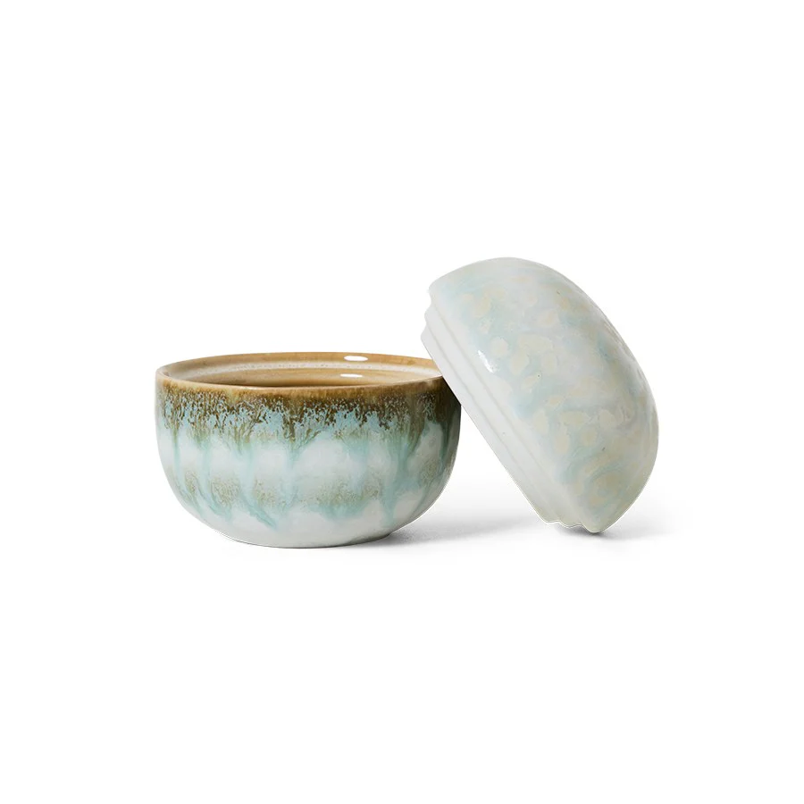 70's Ceramics: Sugar Pot, Petal - Image 2